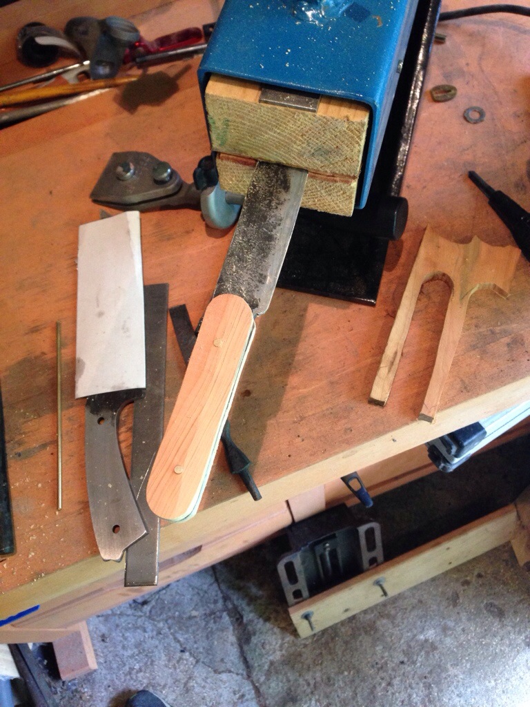 preparation du manche en IF